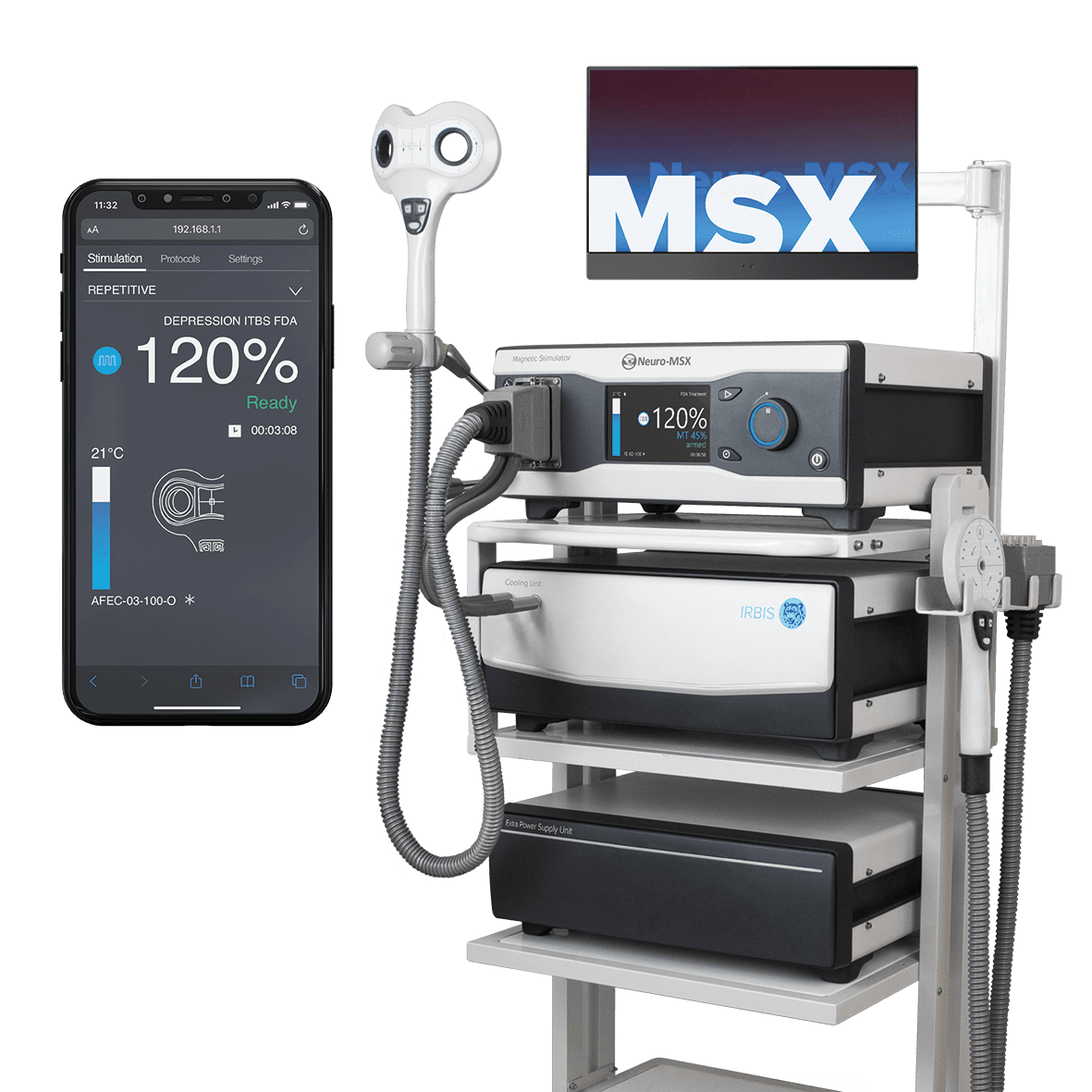Waveforms and magnetic stimulation visualization